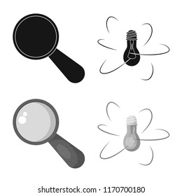 Vector illustration of education and learning sign. Collection of education and school vector icon for stock.