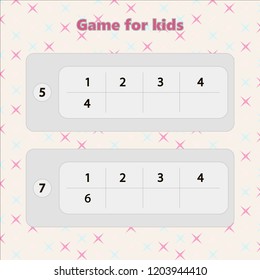 Vector illustration. Education logic game for kids. Choose the correct answer