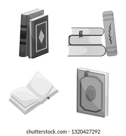 Vector illustration of education and source icon. Set of education and information stock symbol for web.