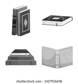 Vector illustration of education and source icon. Collection of education and information vector icon for stock.