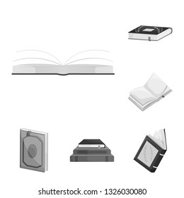 Vector illustration of education and source logo. Collection of education and information vector icon for stock.