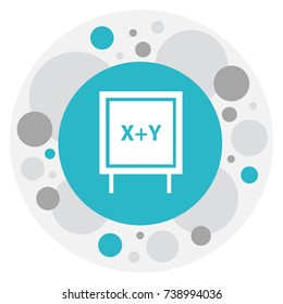 Vector Illustration Of Education Symbol On Writing Board Icon. Premium Quality Isolated Blackboard Element In Trendy Flat Style.