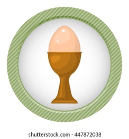 Vector illustration of egg cup