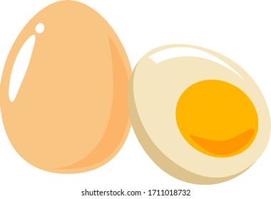 Vector illustration of egg, food icon . 