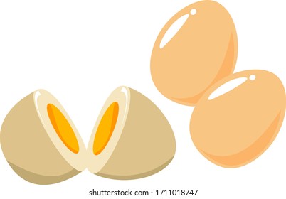 Icono vectorial de huevo, comida . 