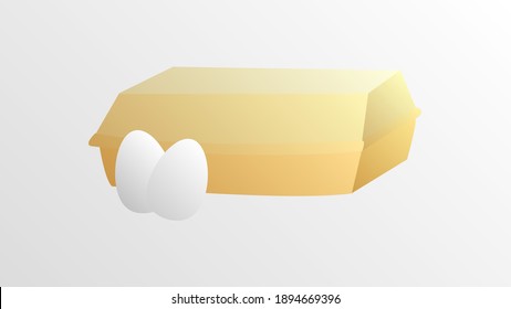 Ilustración vectorial del huevo aislado en fondo blanco para niños coloreado libro de trabajo de actividad