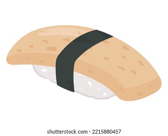 Vector Illustration Of Egg Sushi