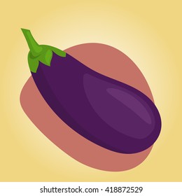 vector illustration of eggplant