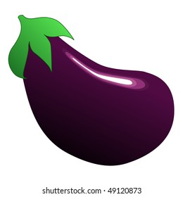 vector illustration of eggplant