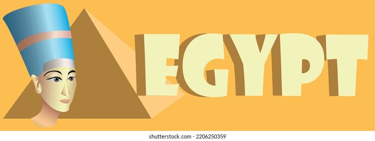 Vector illustration Egypt country banner 