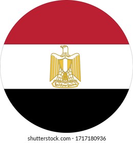 vector illustration of Egypt flag