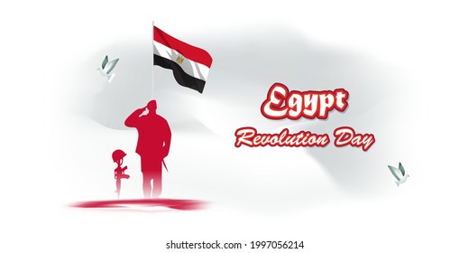 vector illustration for Egypt revolution  day