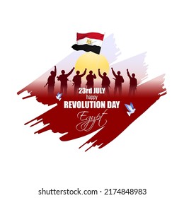 Vector illustration for Egypt Revolution Day svg