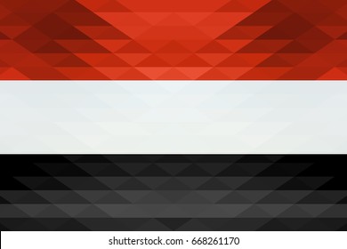 Vector illustration for Egypt Revolution Day, trendy style isolated flag, greeting card, web. Design template for poster, banner, flayer, web. Egyptian national day design. Independence day, Egypt.