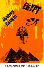 Vector illustration of Egypt Travel Poster