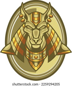 Vector illustration of egyptian logo template