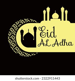 vector illustration of Eid Al Adha poster or banner design