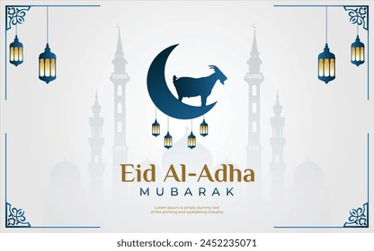 Vector Illustration of Eid Al Adha Islamic and Arabic Background Banner Design