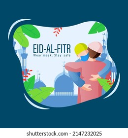 Ilustración vectorial de Eid al Fitr Mubarak