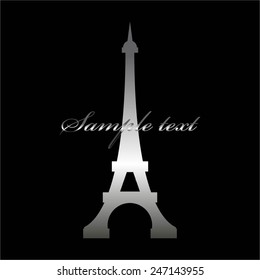 Vector illustration of Eiffel Tower.