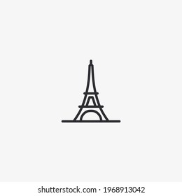 Vector illustration of eiffel tower icon