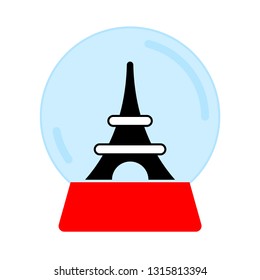 Vector illustration of Eiffel Tower symbol of Paris, France
