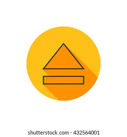 Vector illustration of eject icon