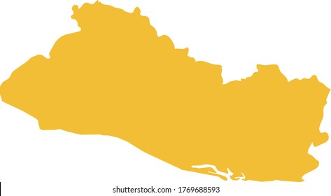 vector illustration of El Salvador map