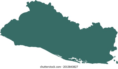vector illustration of El Salvador map