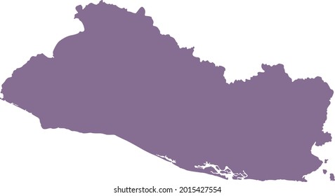 vector illustration of El Salvador map