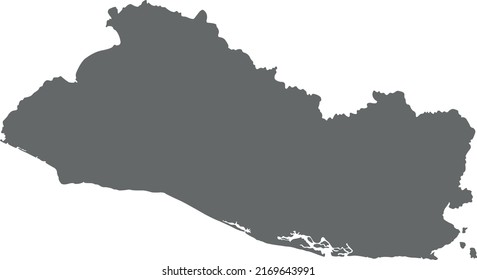 Vector Illustration of El Salvador map