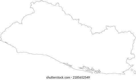 Vector Illustration of El Salvador map