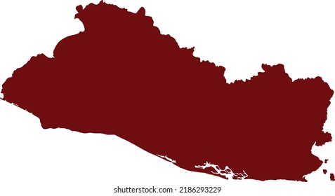 Vector Illustration of El Salvador map