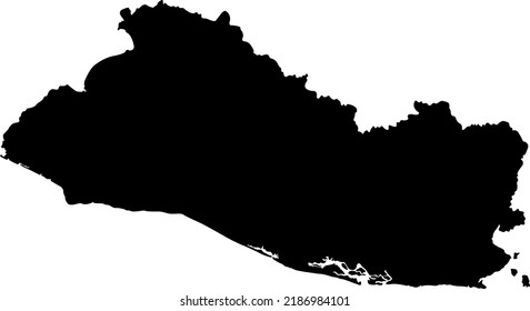 Vector illustration of El Salvador map