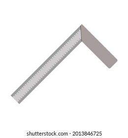 Vector illustration of Elbow Ruler isolated on white background