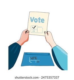 Vector illustration of elections. Presidential election isolated logo, icon, opening