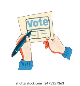 Vector illustration of elections. Presidential election isolated logo, icon, opening