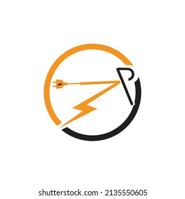 vector illustration of  Electric Bike  Logo Design