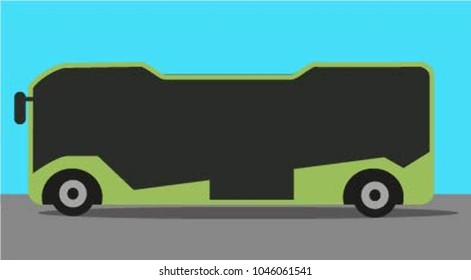 Vector illustration electric bus