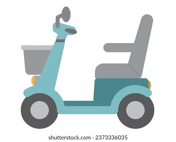 Vector illustration of electric cart