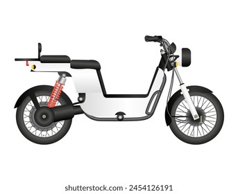 Vector Illustration of Electric Commercial Bike