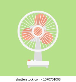 Vector Illustration Electric Fan. Icon Wind Cooler