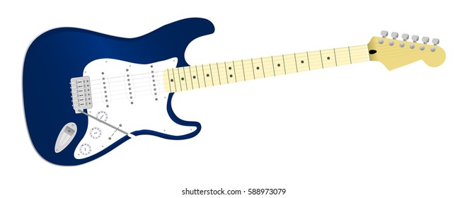 vector  illustration of electric guitar