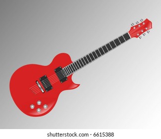 A vector illustration of an electric guitar