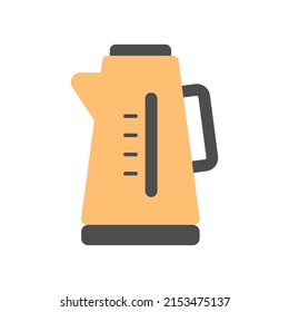 Vector illustration of Electric kettle in minimal cartoon style