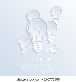 Vector illustration with electric lamps.