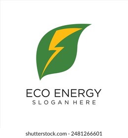 Vector illustration of electric modern logo design template 