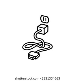 vector illustration of electric plug