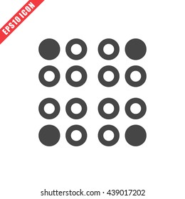 Vector illustration of electric stove icon on white background