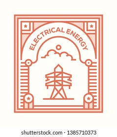 VECTOR ILLUSTRATION OF ELECTRICAL ENERGY ICON CONCEPT